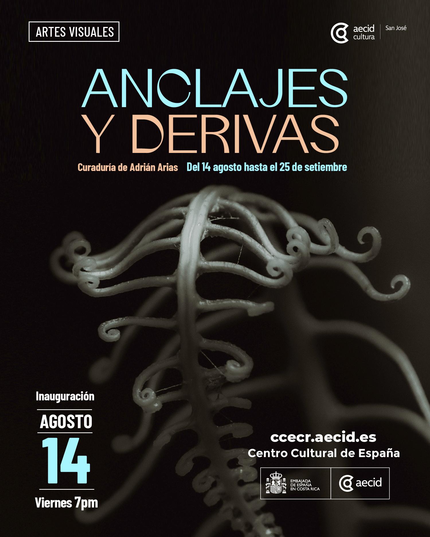 Poster from Anchorages and Drifts photo show that focuses on nature and semi abstract images.